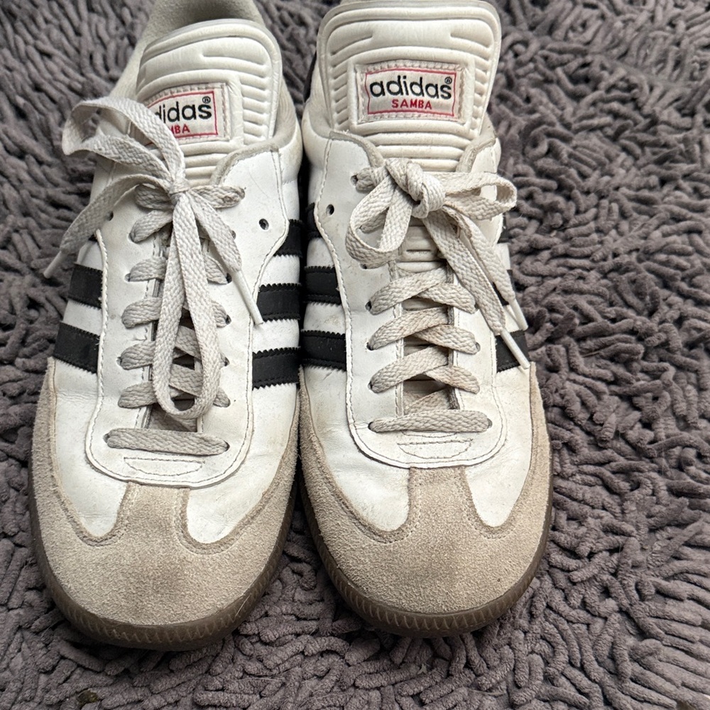 Adidas Samba White and Black Sneakers